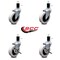 Service Caster 3 Inch Thermoplastic Wheel 1-5/8 Inch Expanding Stem Caster Set with 2 Brakes SCC-EX05S310-TPRS-158-2-SLB-2 - alternate 6